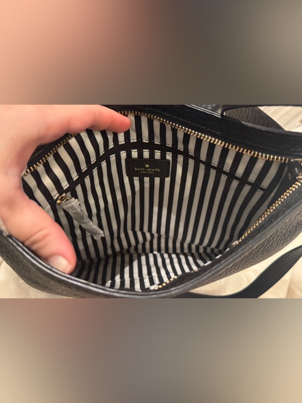 KATE SPADE ✨ Leather Crossbody Travel Purse | black - Picture 4 of 8